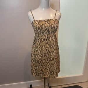 Snake Print Women's Dress